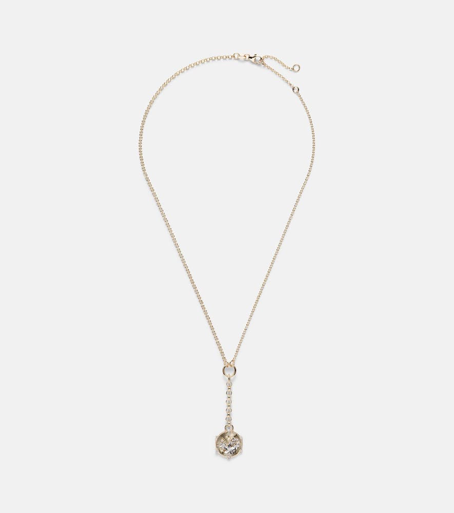 Resilience Blossoms Small 18kt gold chain necklace with diamonds