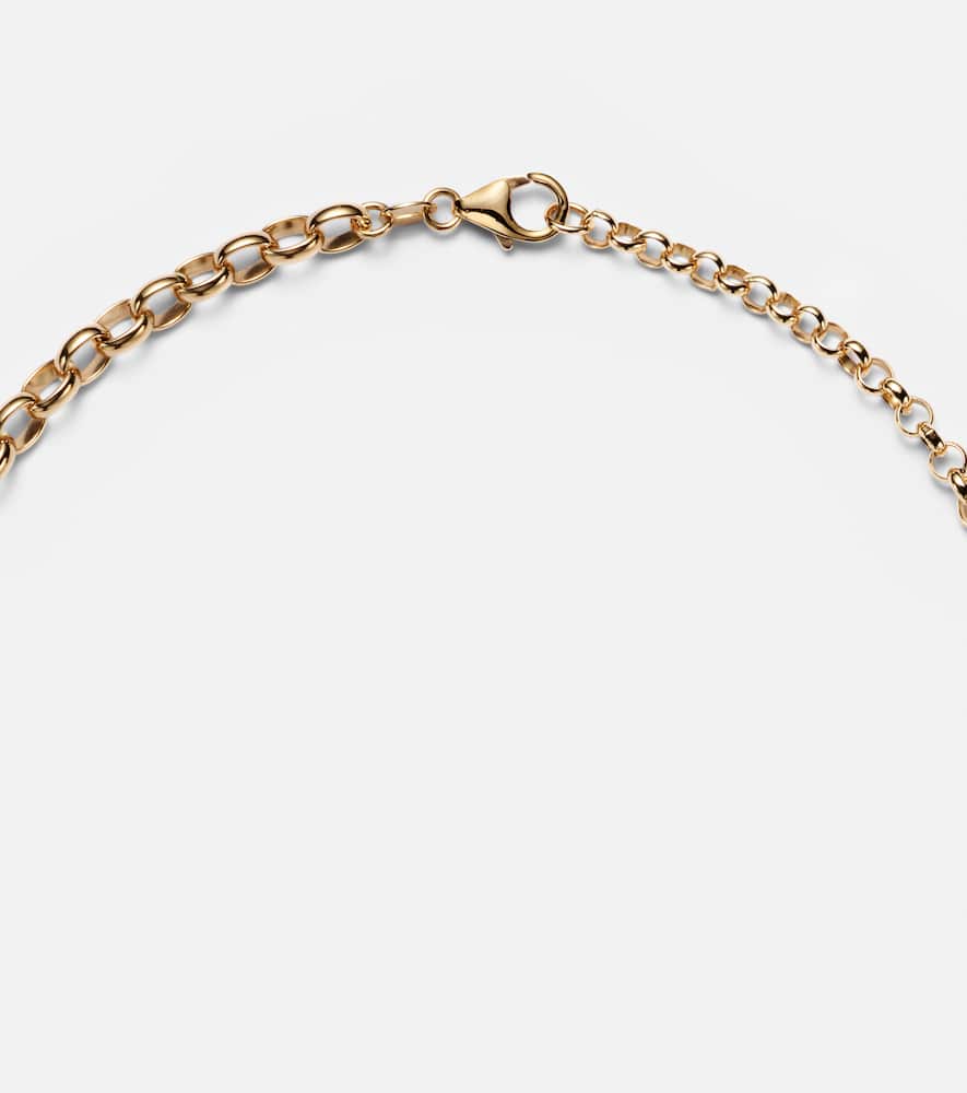 18kt gold pendant necklace with diamonds