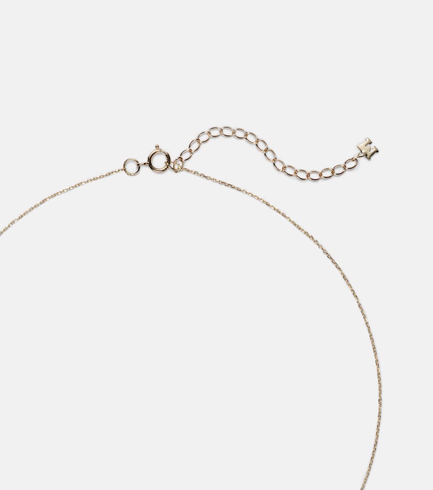 Donut 14kt gold necklace with jade