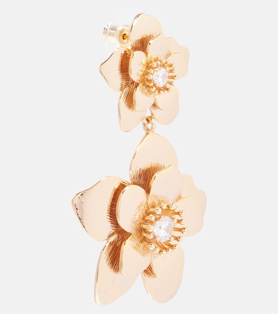 Flower drop earrings