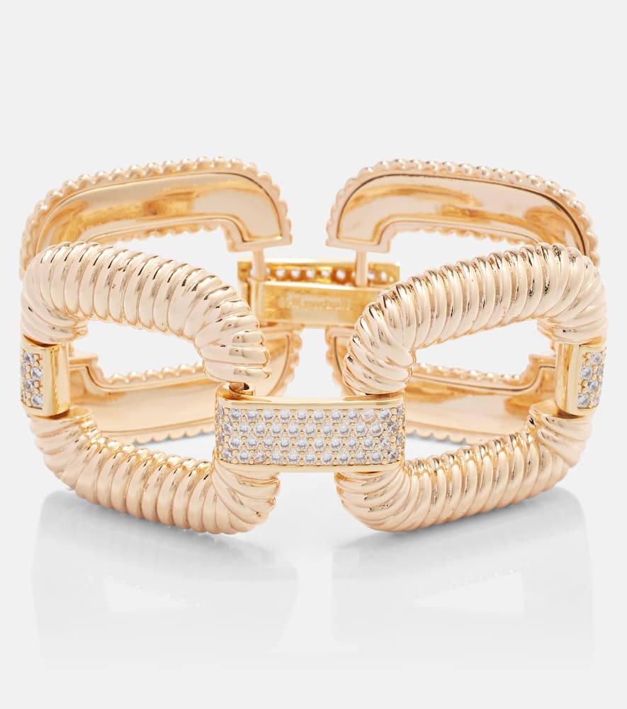 Knocker crystal-embellished bracelet