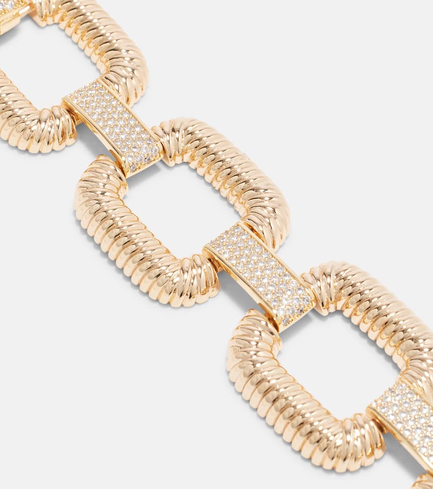 Knocker crystal-embellished bracelet