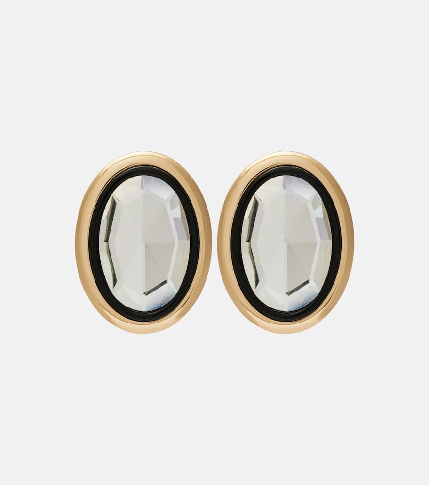 Crystal-embellished eariings