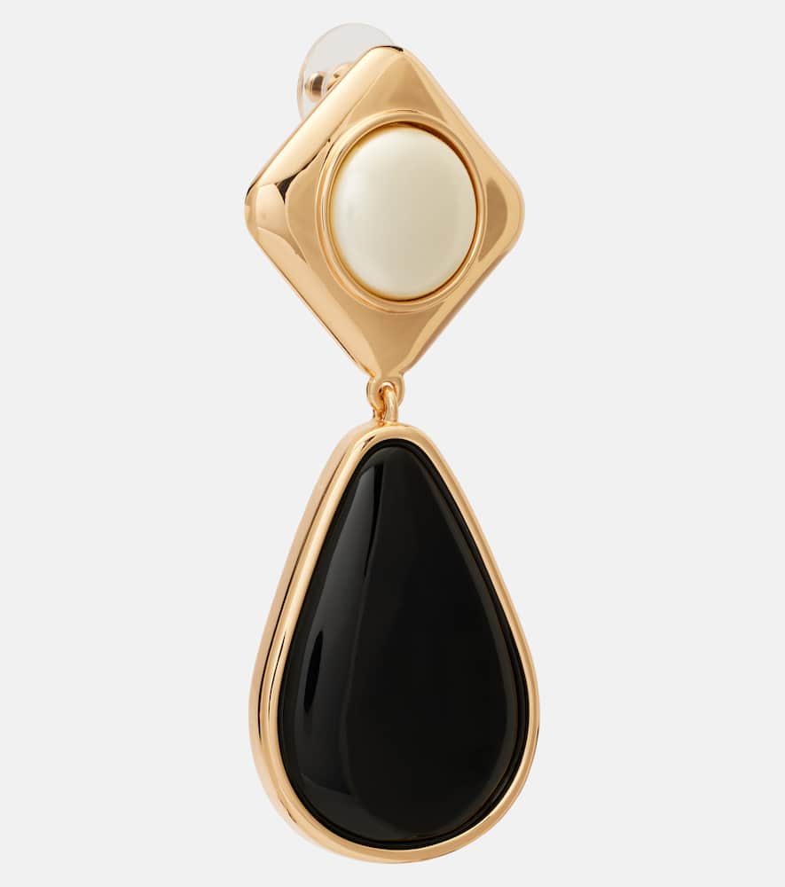 Gold-plated drop earrings