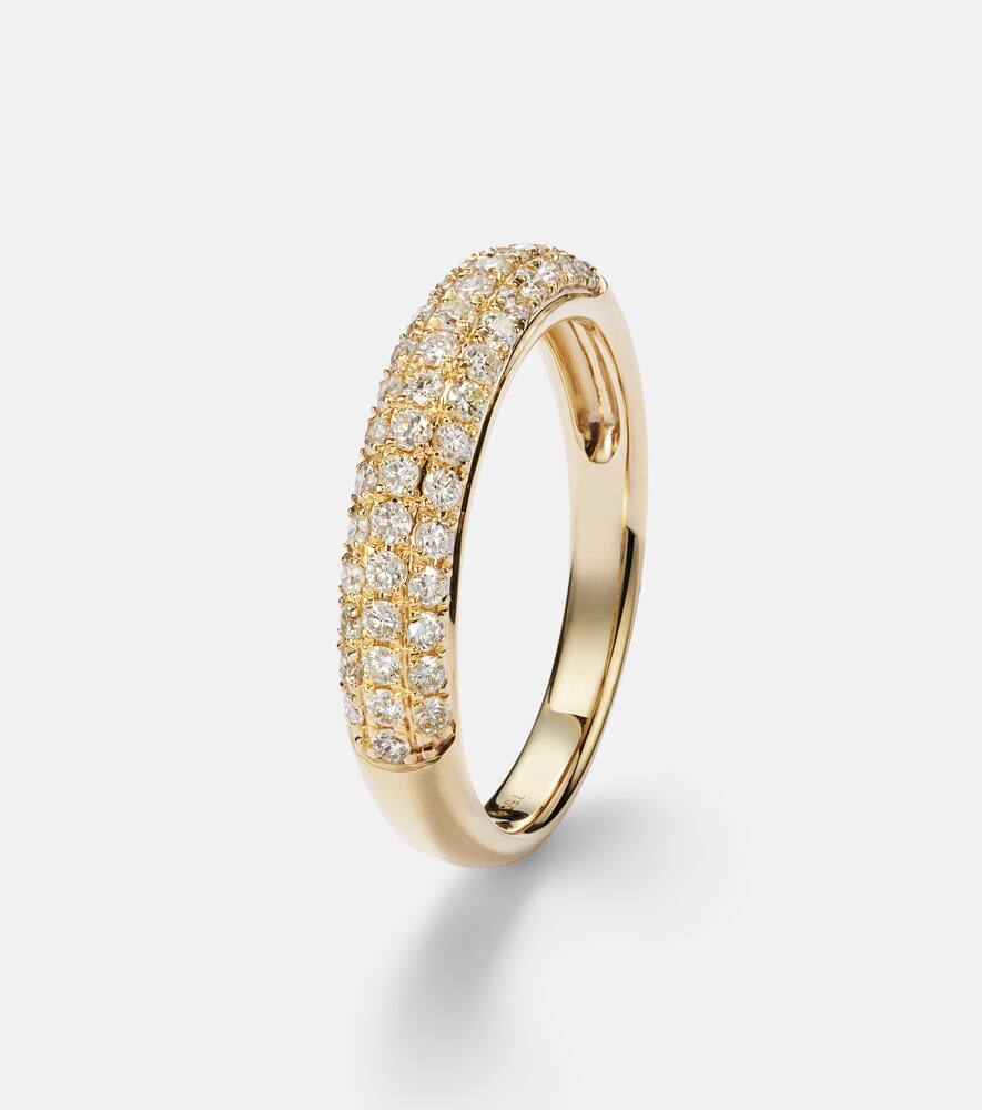 Persée 18kt gold ring with diamonds