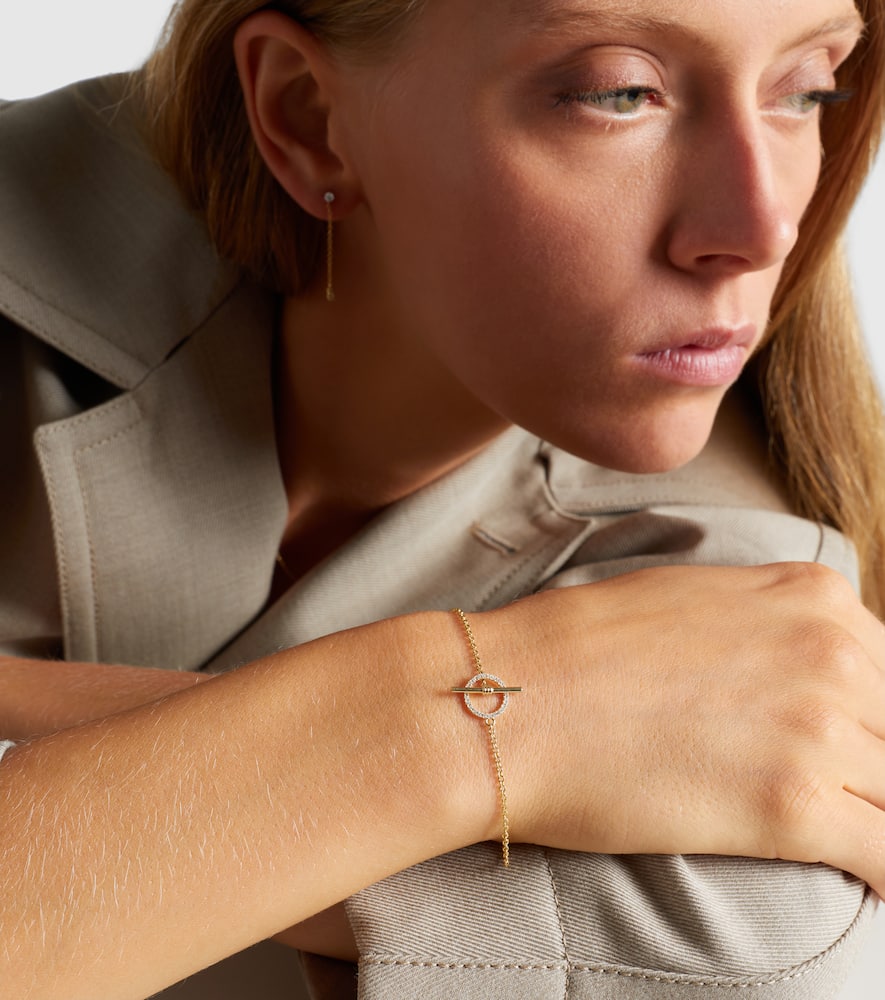 10kt gold bracelet with diamonds