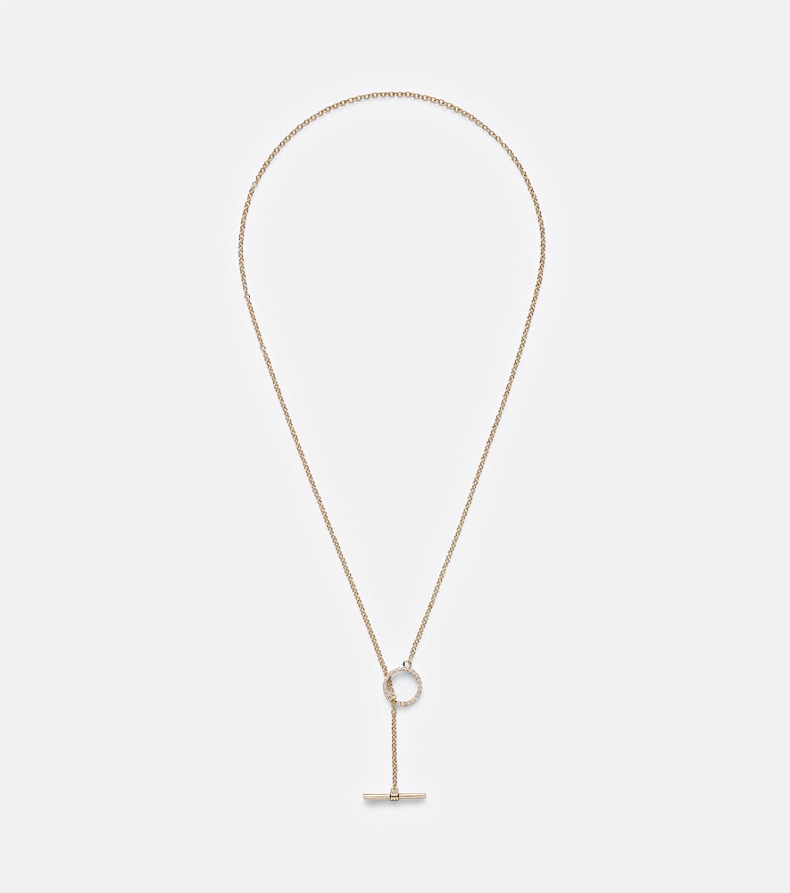 10kt gold necklace with diamonds