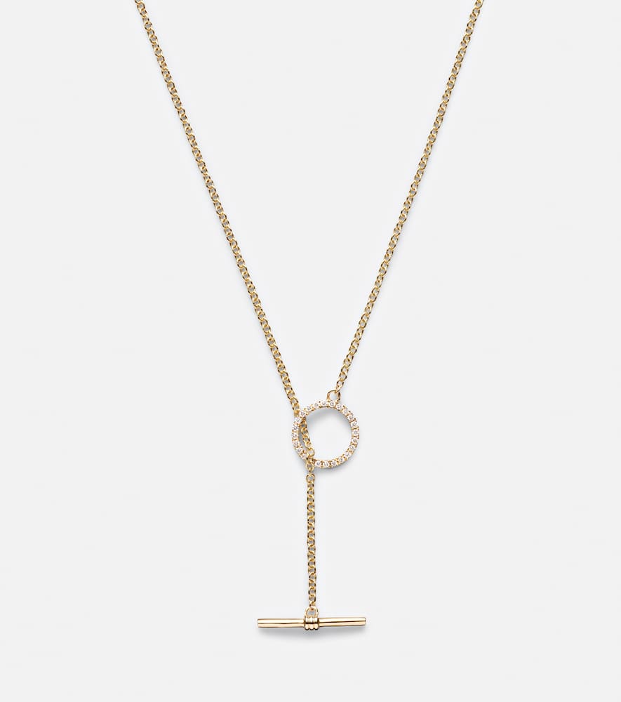 10kt gold necklace with diamonds