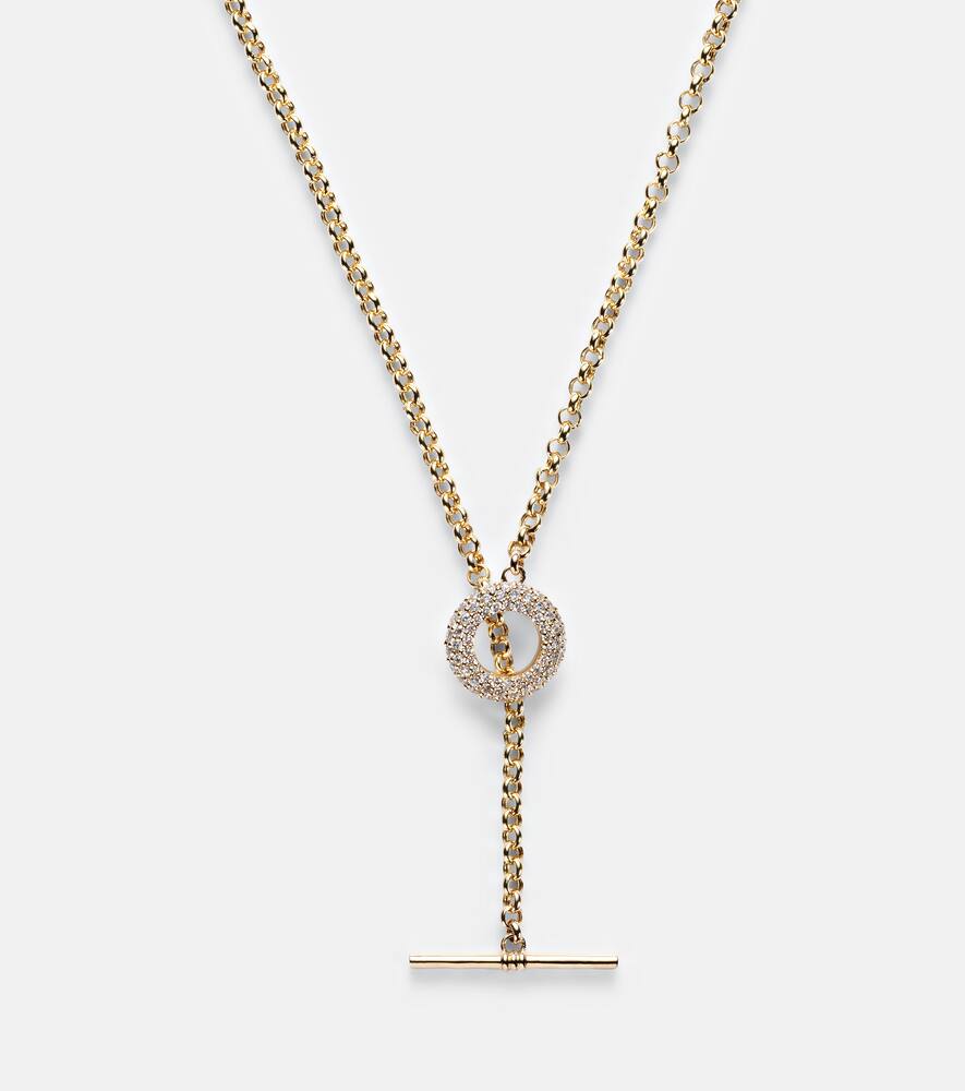 14kt gold chain necklace with diamonds