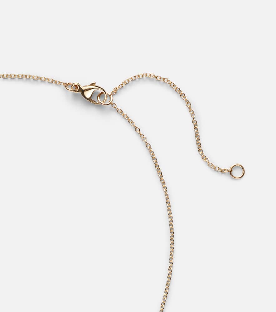 14kt gold necklace with diamonds