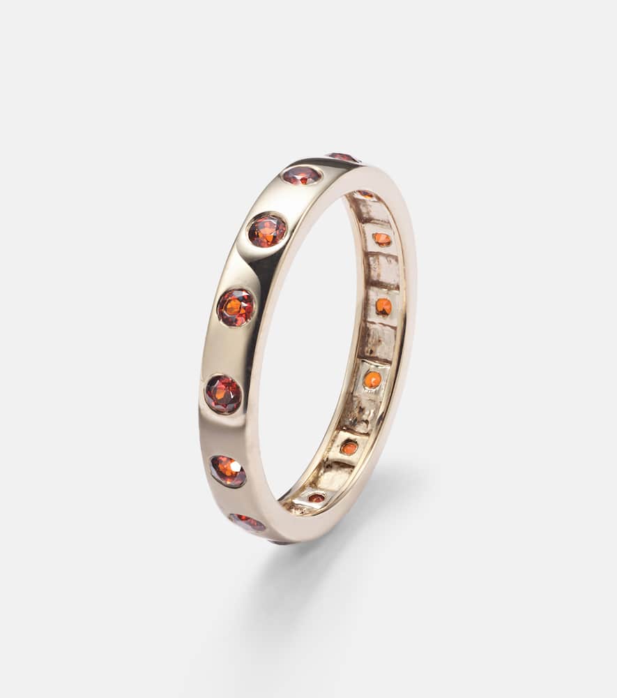 10kt gold ring with garnet