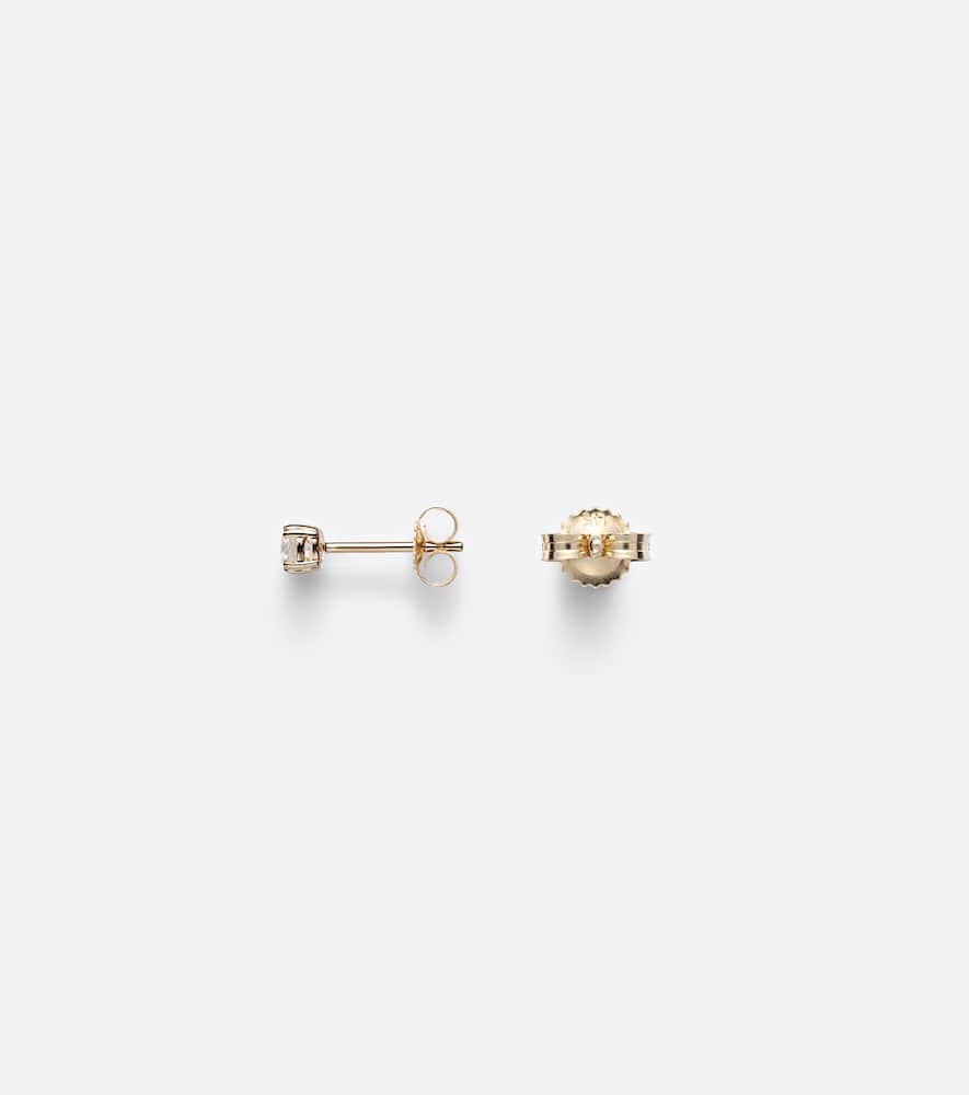 14kt gold earrings with diamonds