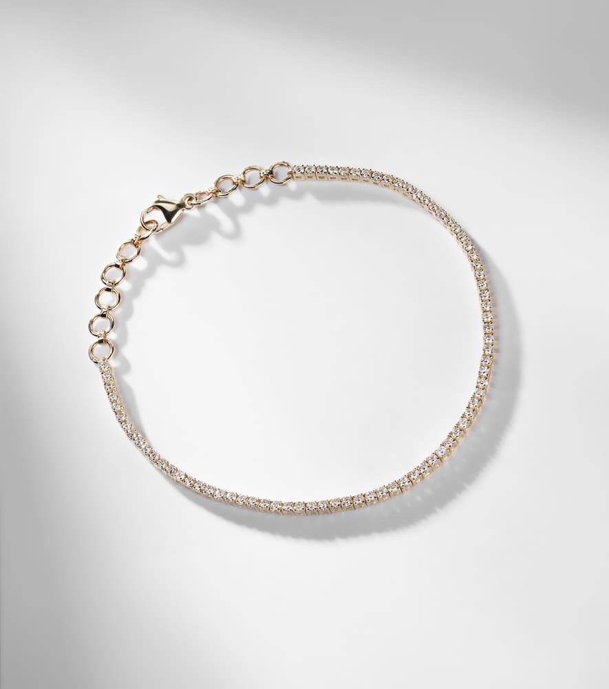 14kt gold bracelet with diamonds