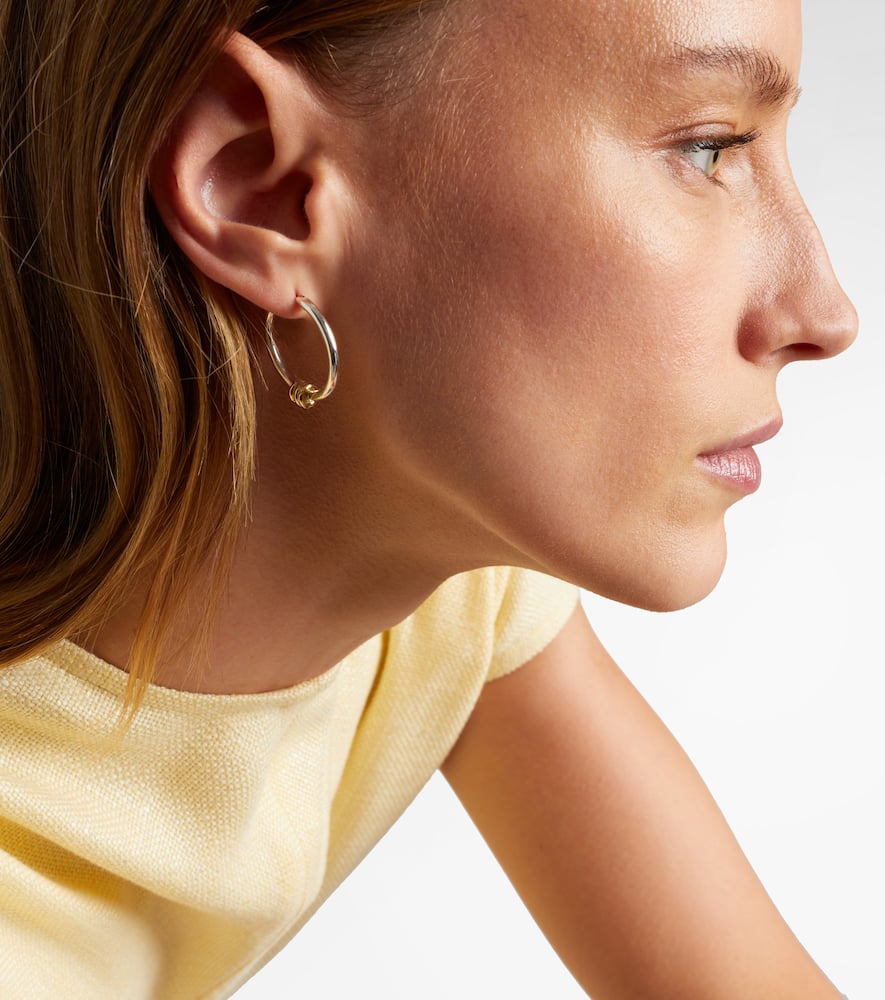 Argo sterling silver and 18kt gold earrings