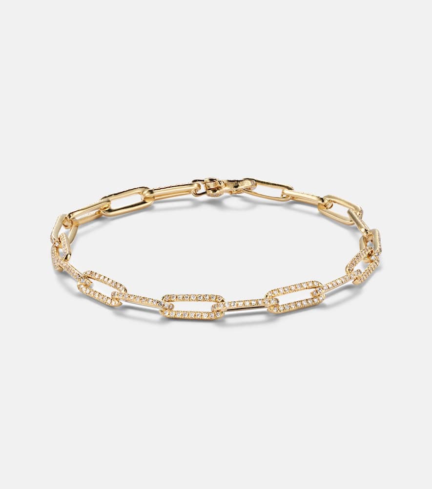 18kt gold bracelet with diamonds
