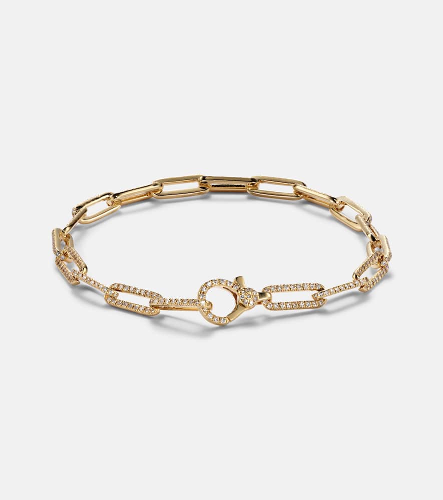 18kt gold bracelet with diamonds