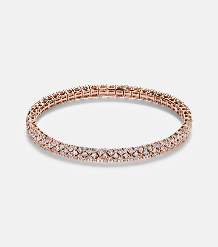 18kt rose gold bracelet with diamonds