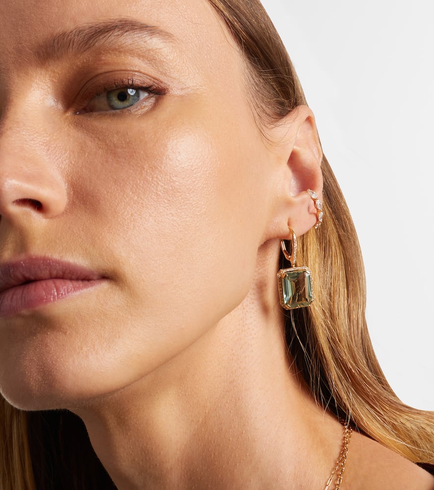 18kt gold ear cuff with diamonds