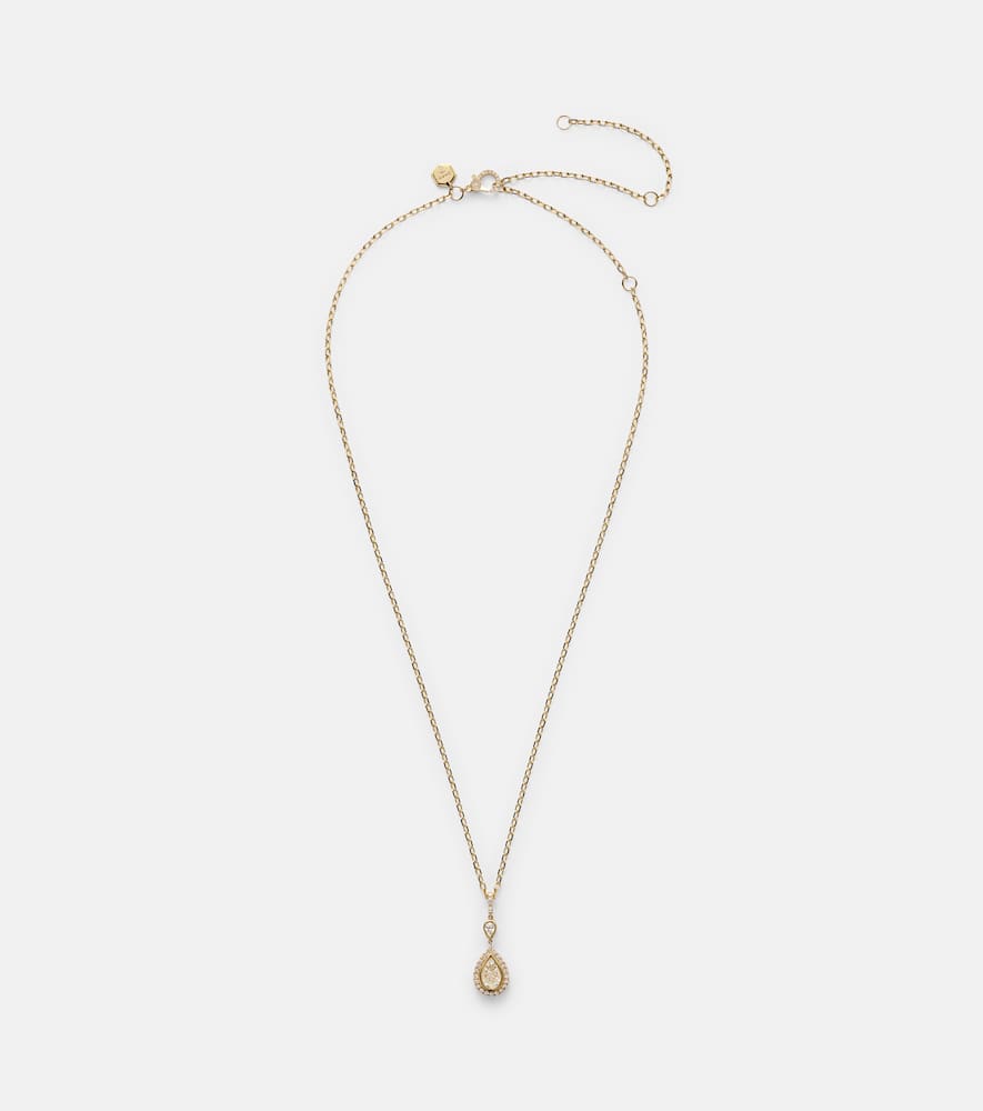 18kt gold pendant necklace with diamonds