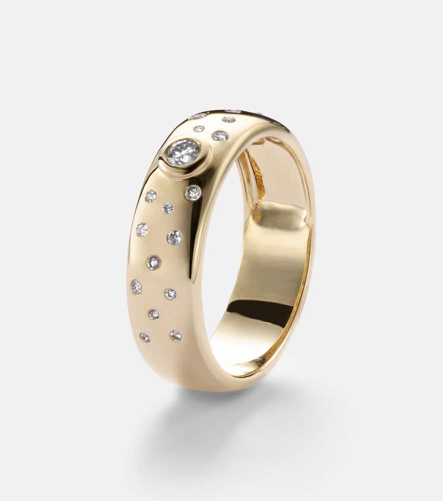 14kt gold ring with diamonds