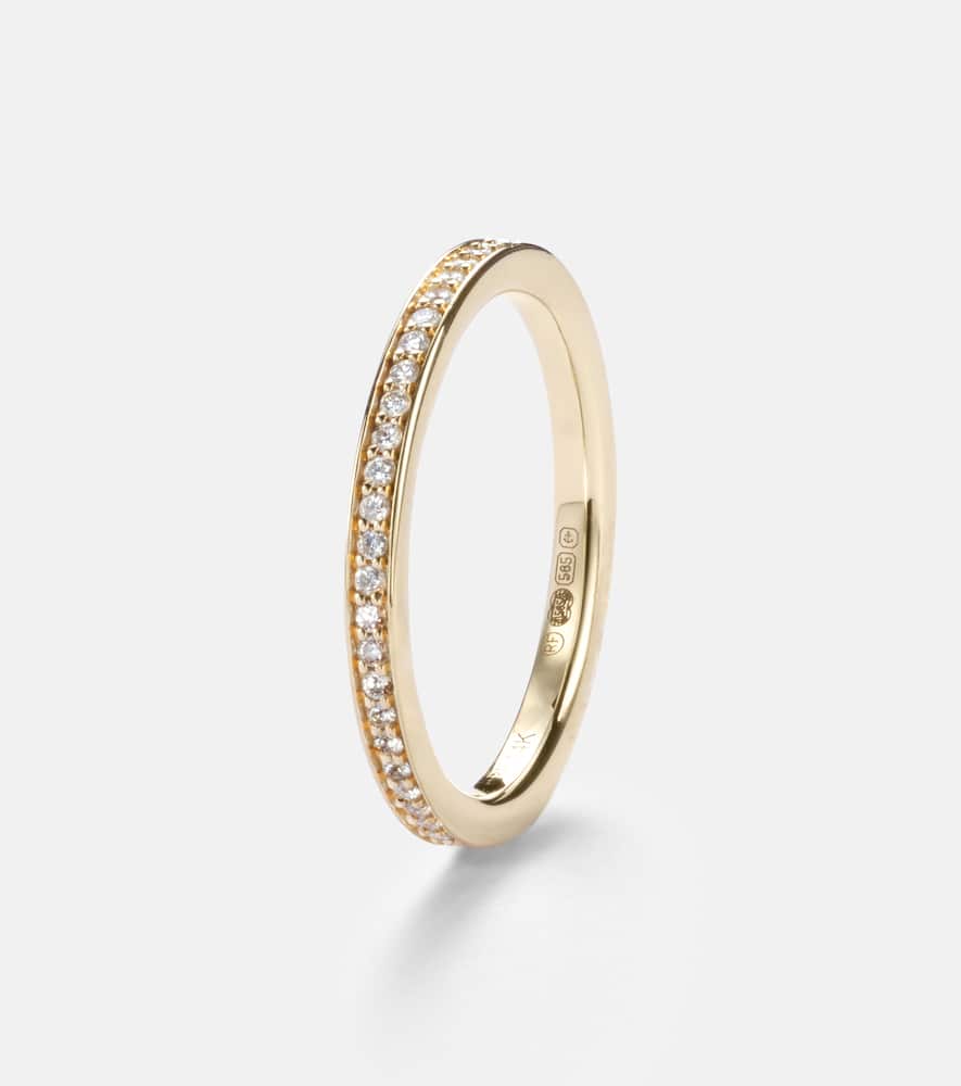 14kt gold ring with diamonds