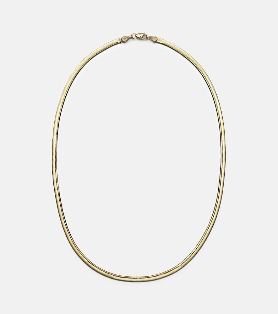 14kt gold and white gold necklace