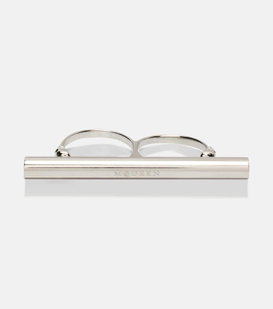 T-Bar logo ring