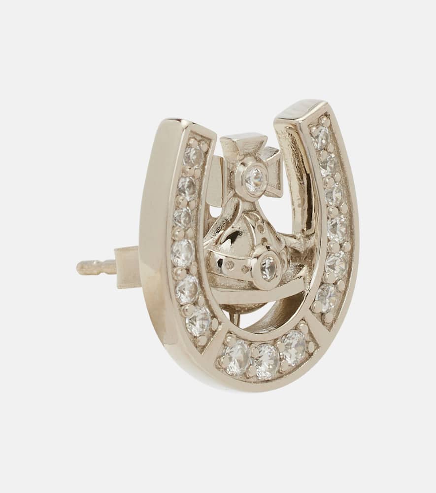 Mare embellished sterling silver earrings