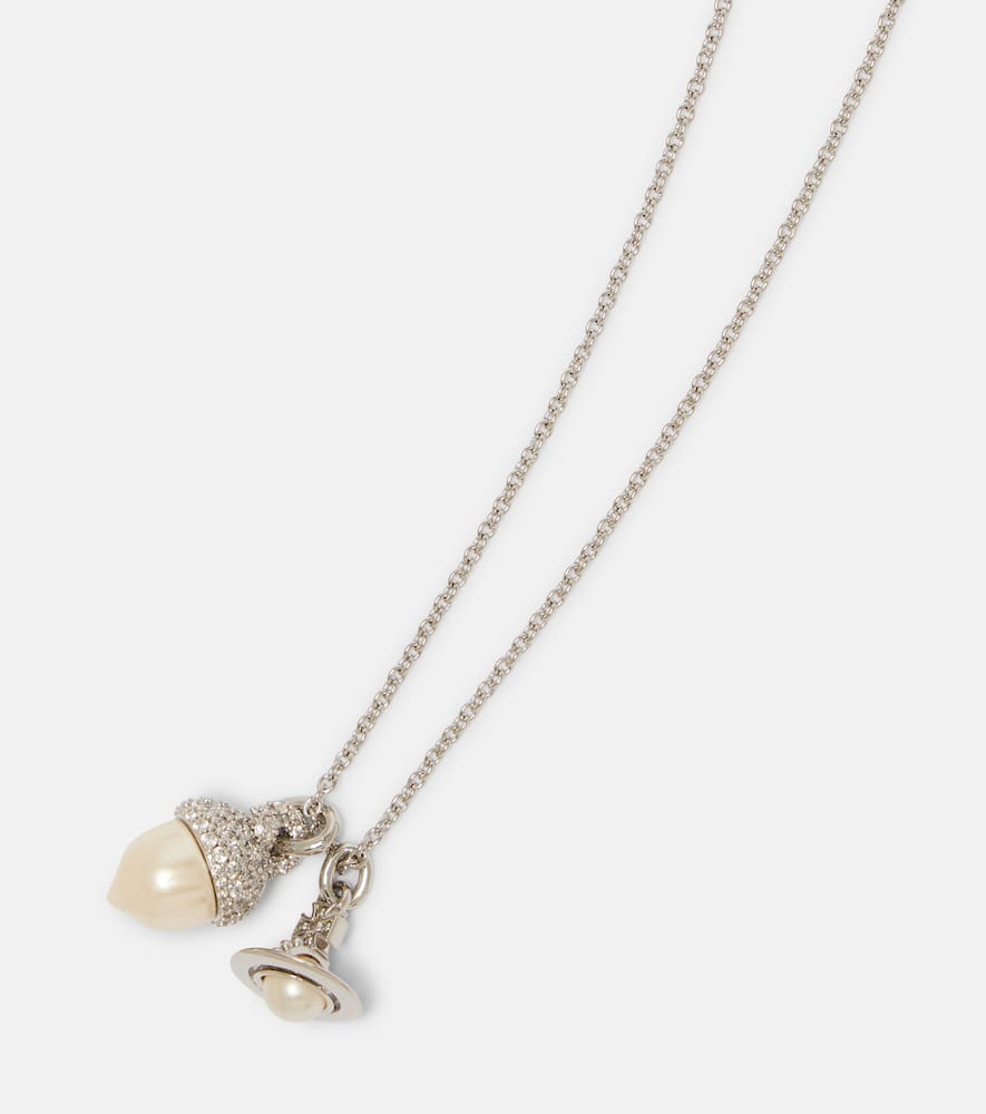 Lucille embellished pendant necklace