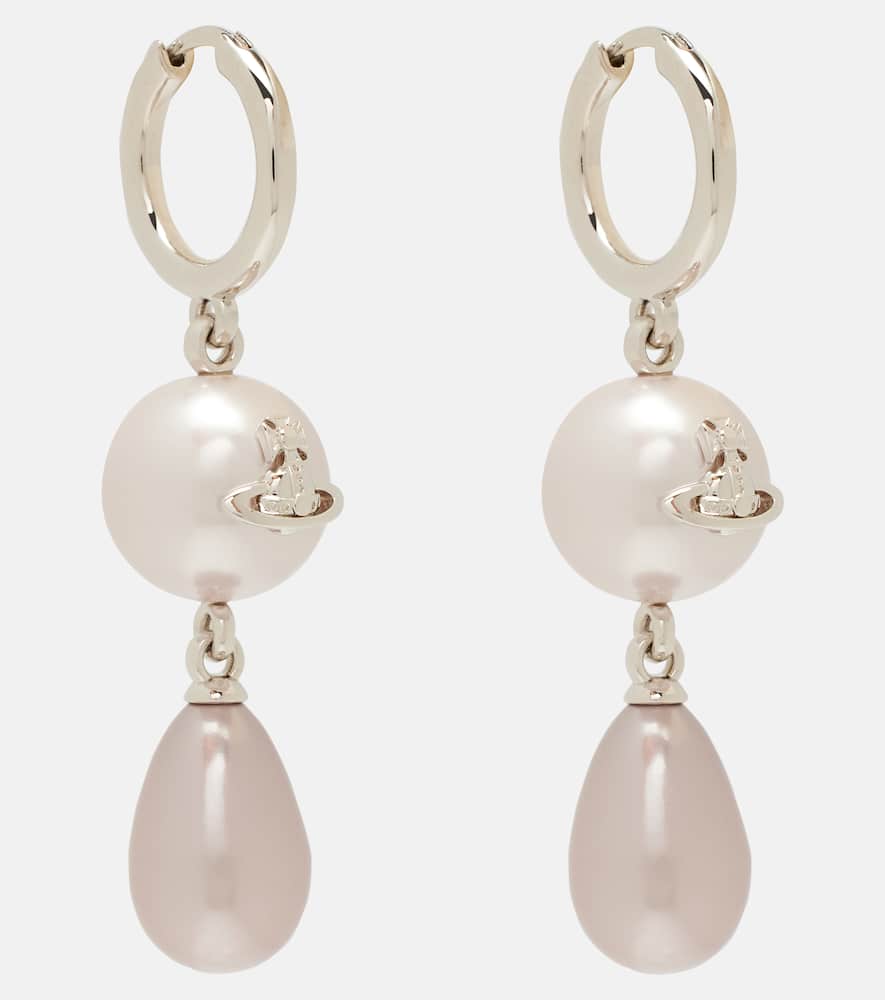 Martha Orb faux pearl drop earrings