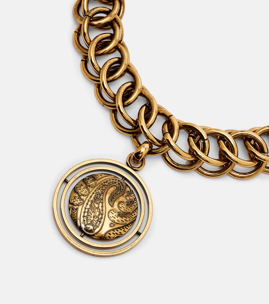 Embellished pendant necklace