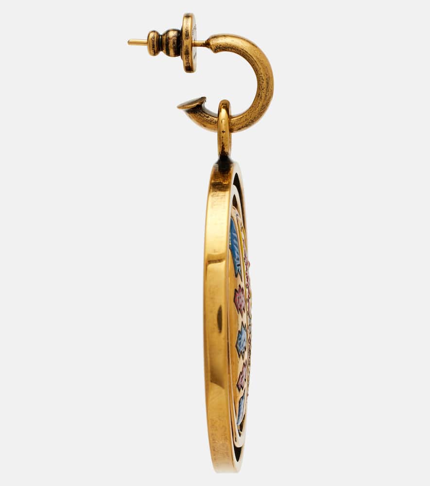 Paisley drop earrings