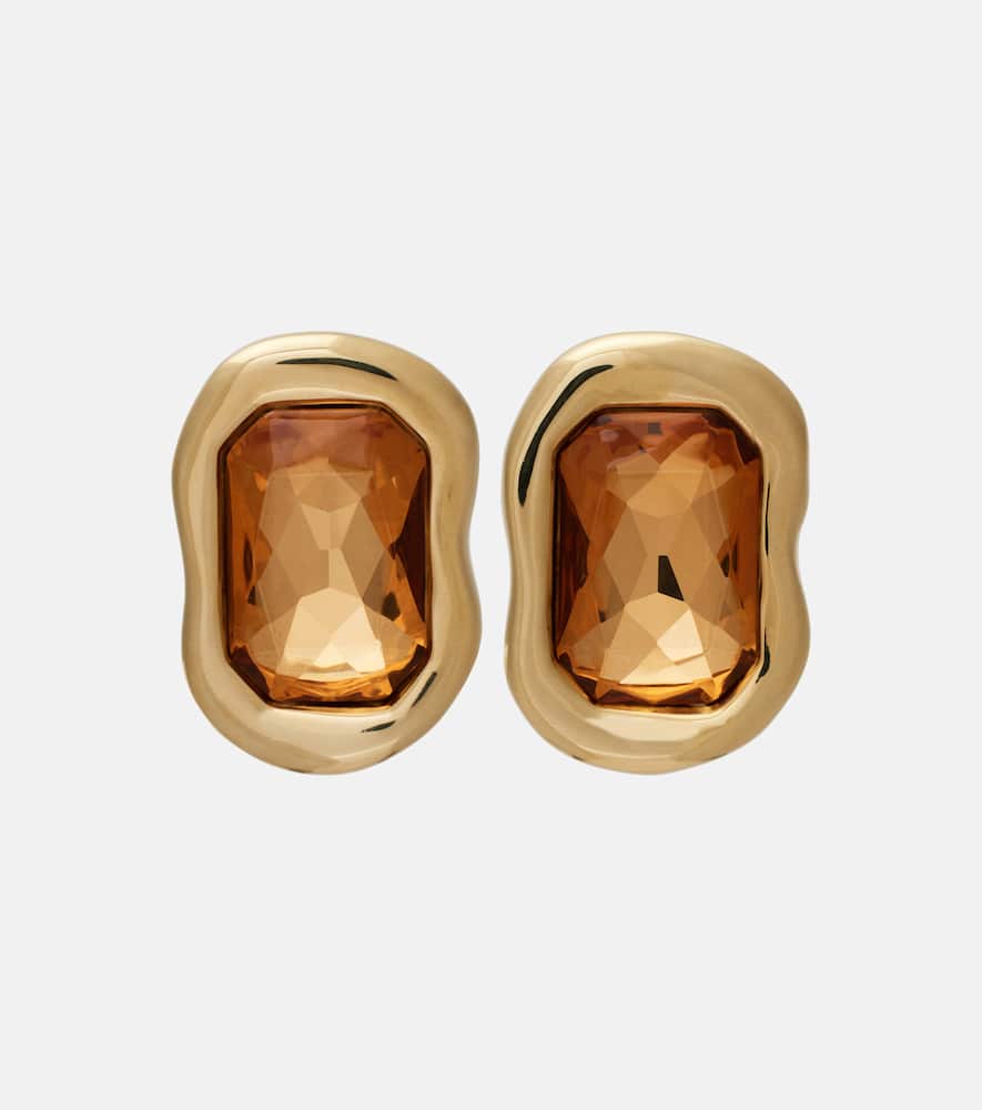Sculptural Crystal embellished earrings