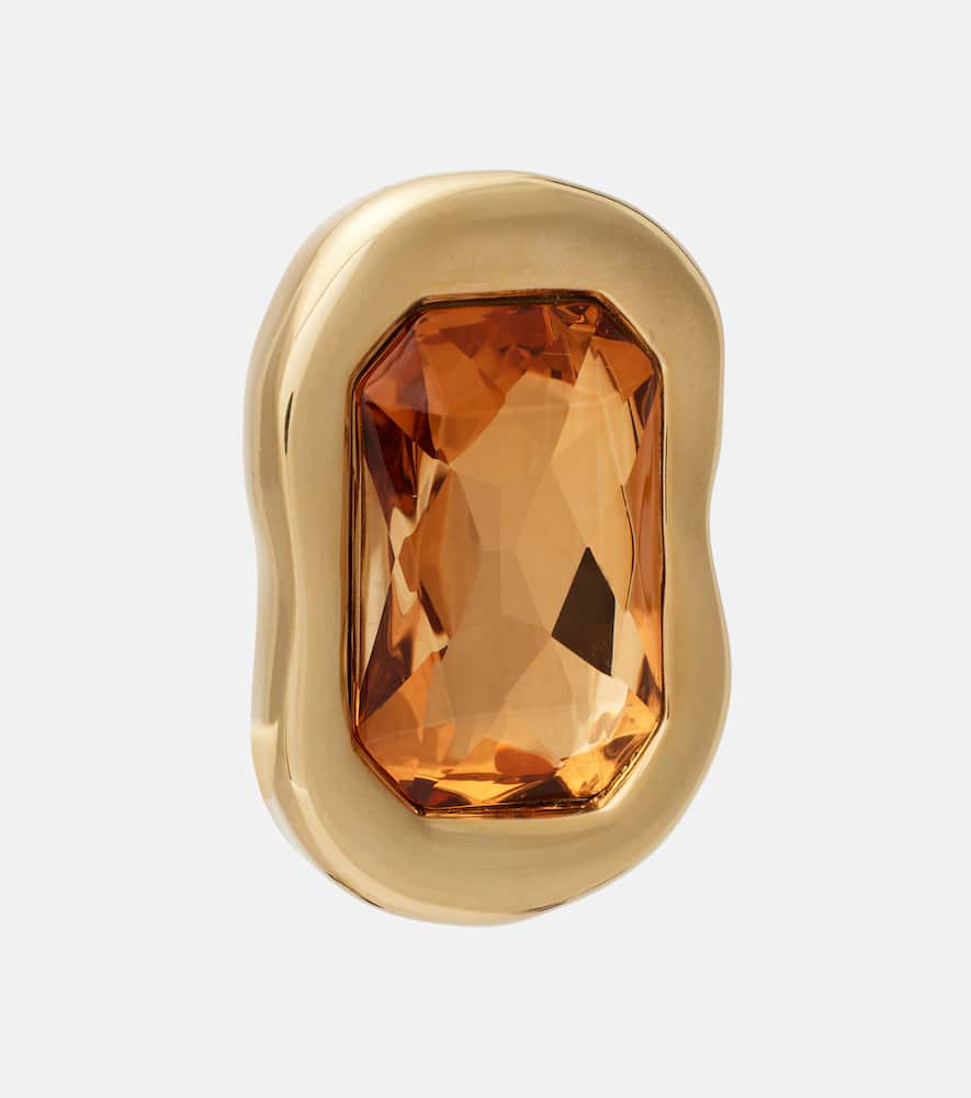 Sculptural Crystal embellished earrings