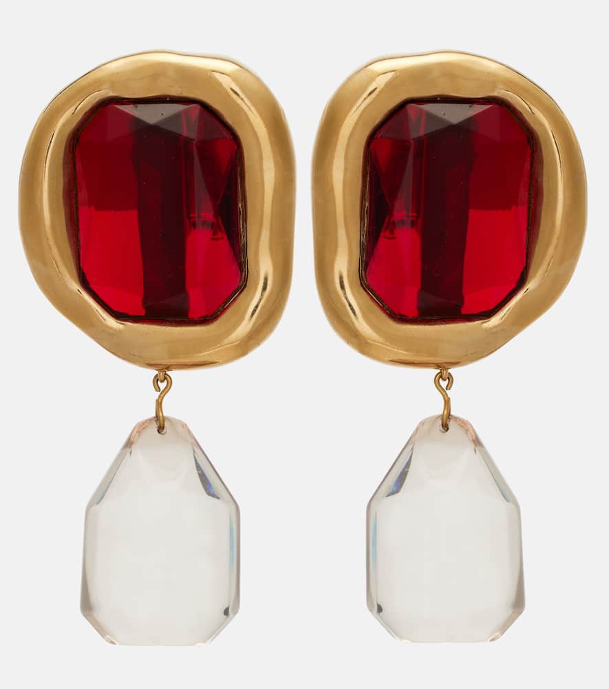 Embellished drop earrings