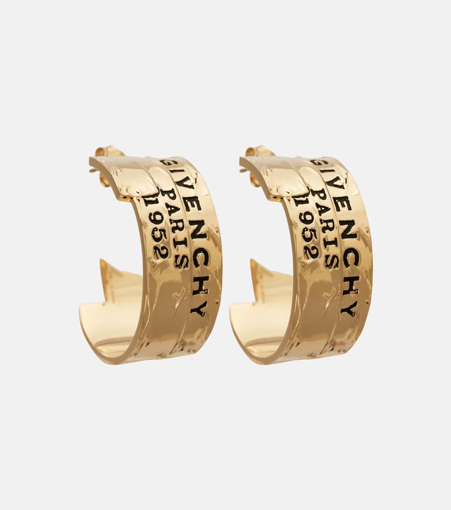 Logo hoop earrings