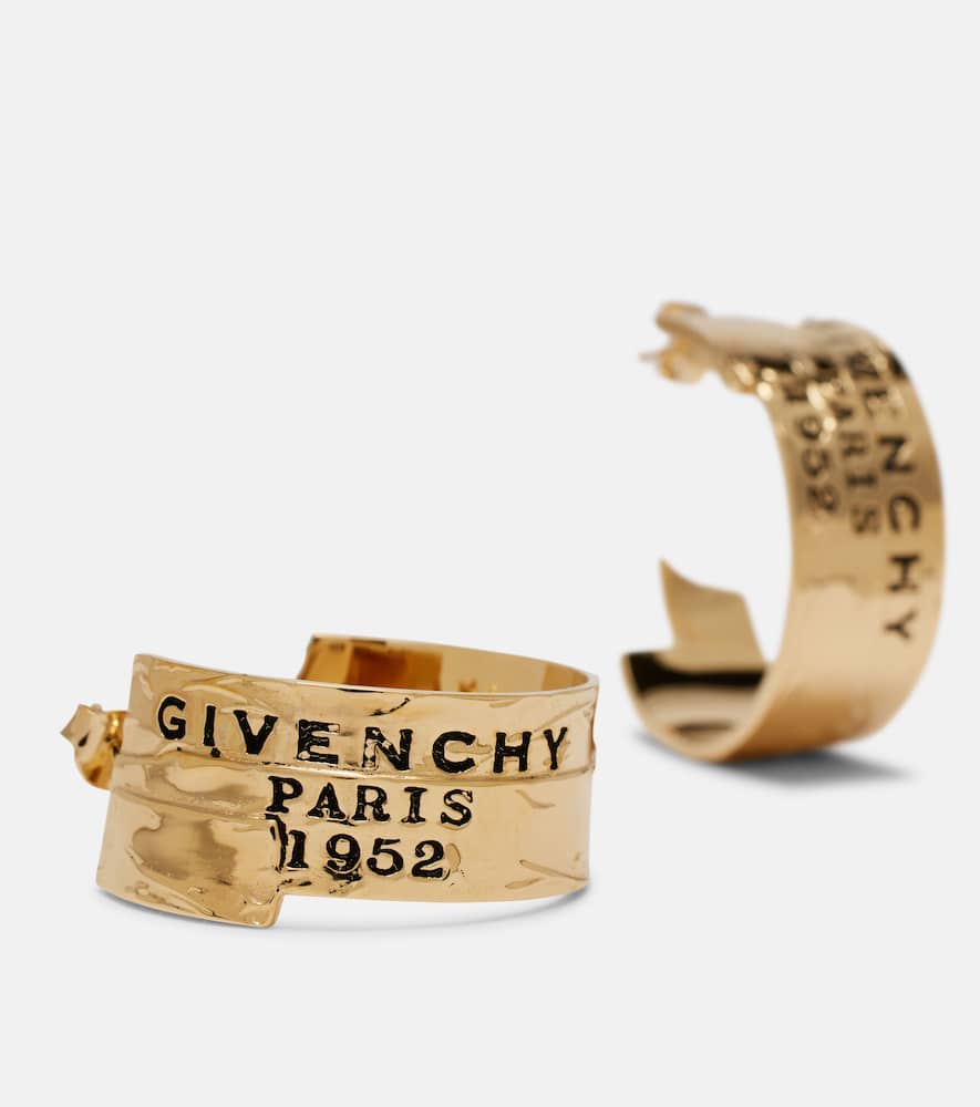 Logo hoop earrings