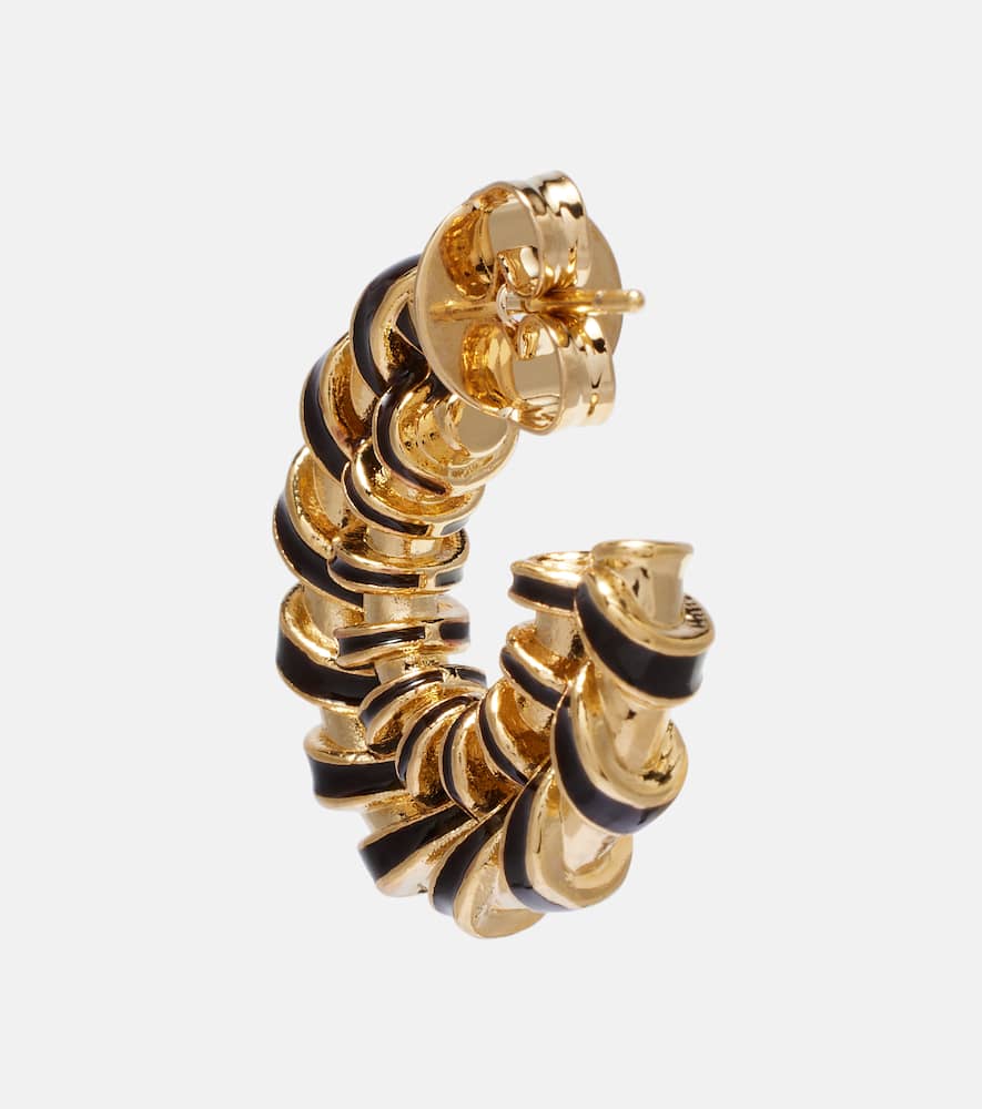 Loop gold-plated hoop earrings