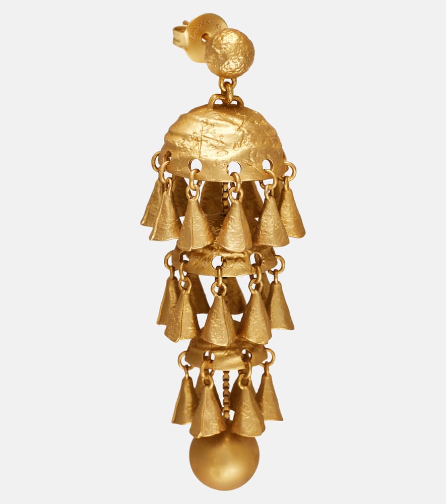 Whimsy Chandeliers 14kt gold-plated drop earrings