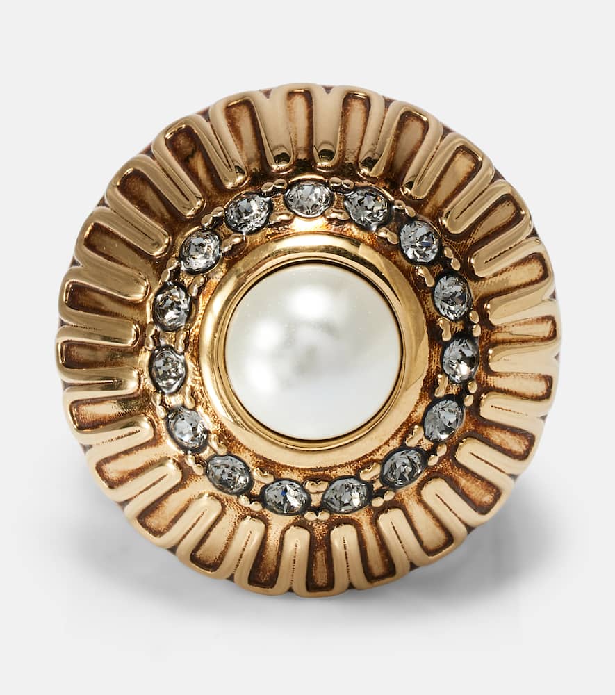 Chloé Embellished faux pearl ring