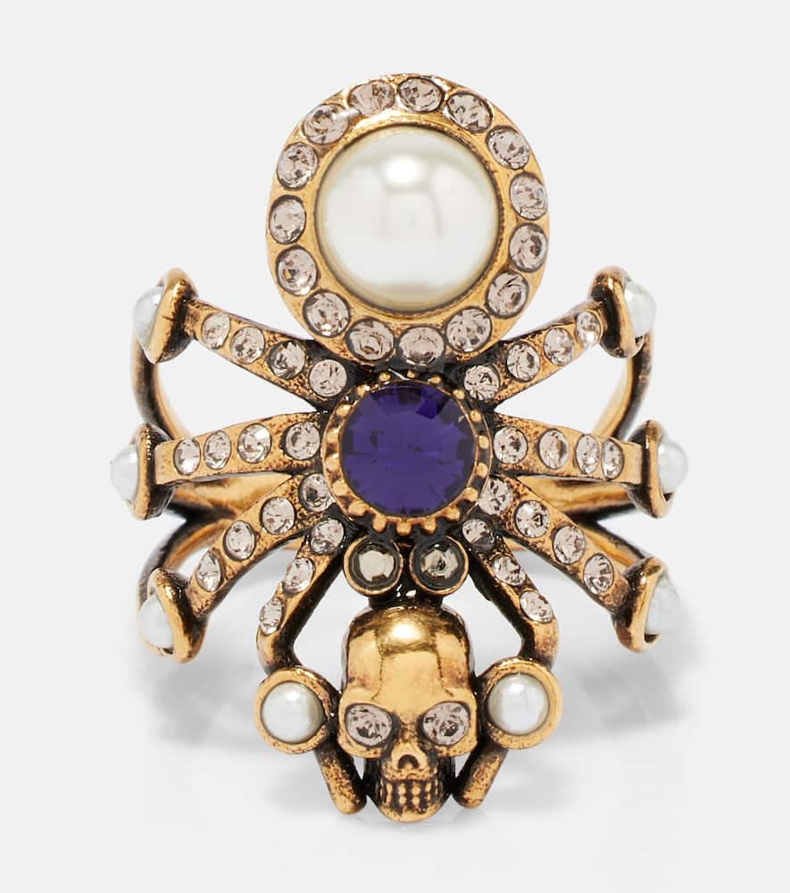 Spider embellished ring