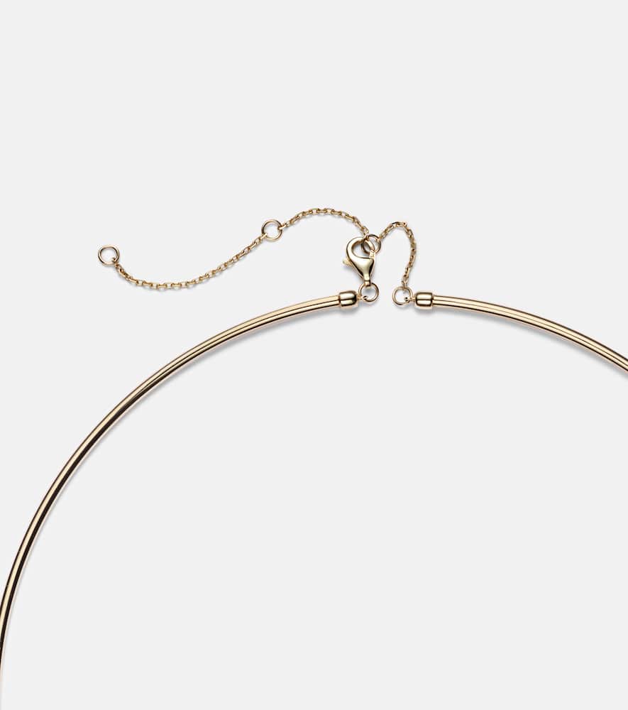 Yvonne Léon 9kt gold choker with diamonds