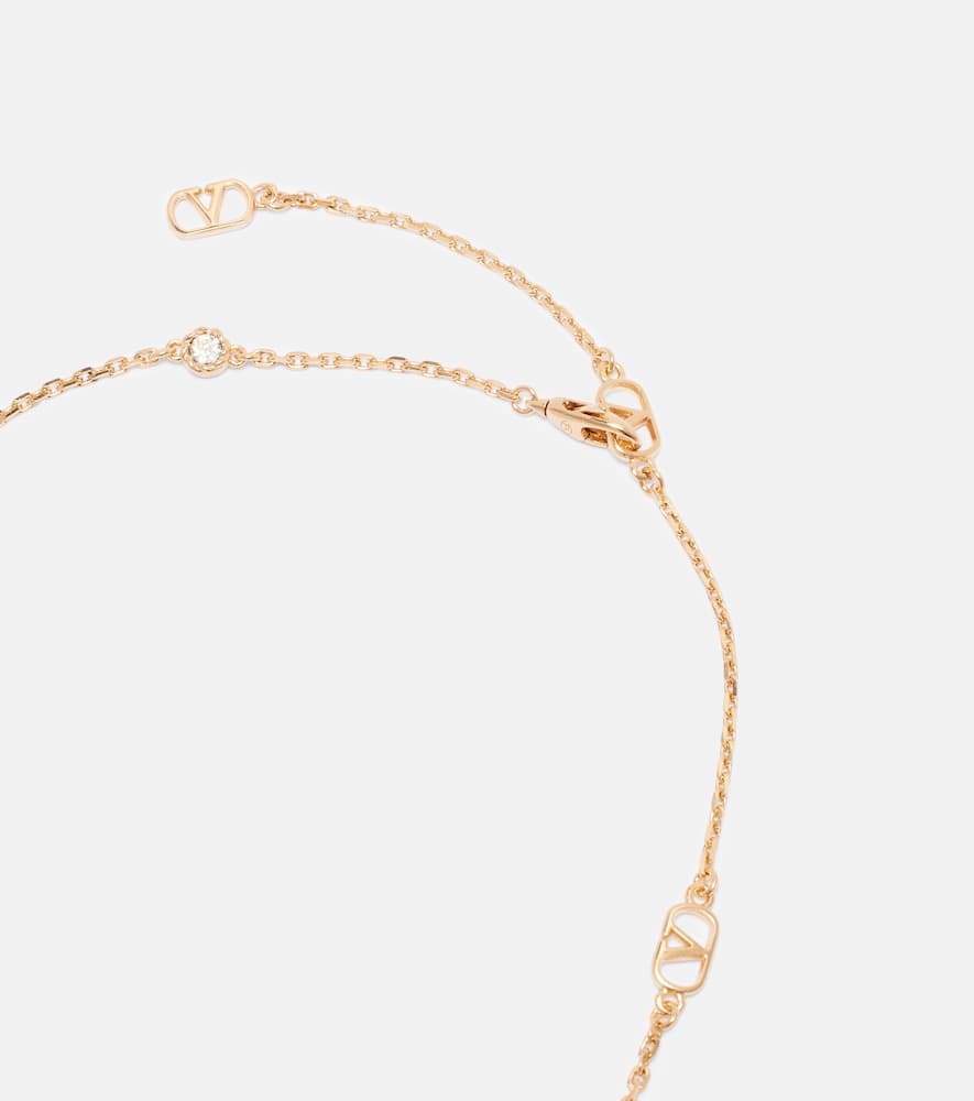 Chez Swarovski-embellished necklace