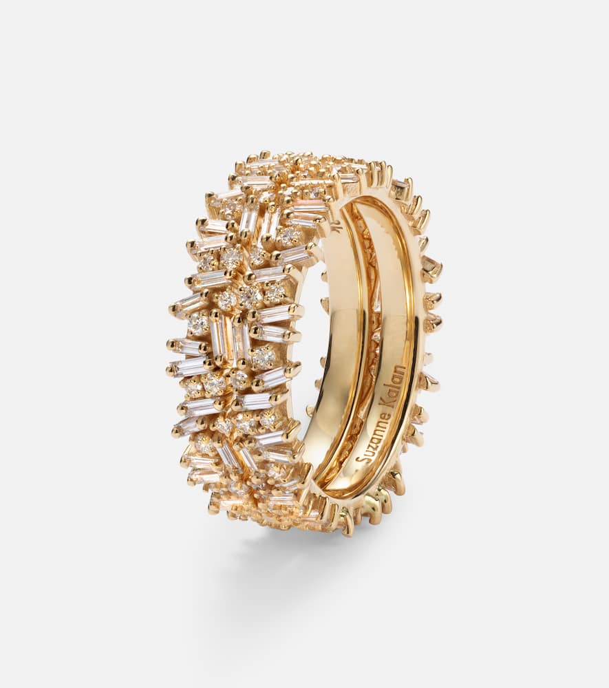 Icon Midi 18kt gold tech ring jackets with diamonds