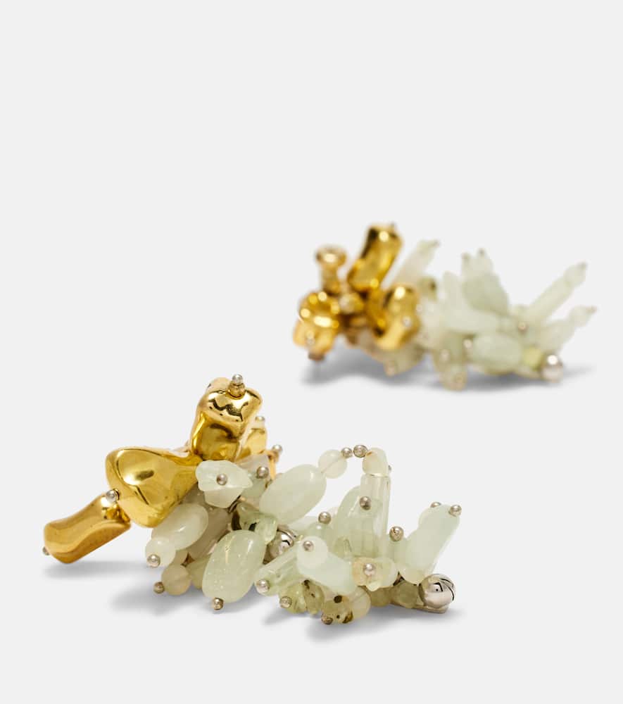 Embellished drop earrings