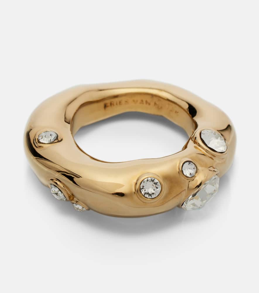 Crystal-embellished ring