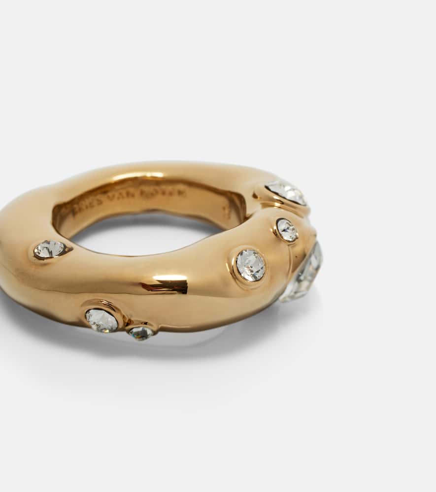 Crystal-embellished ring