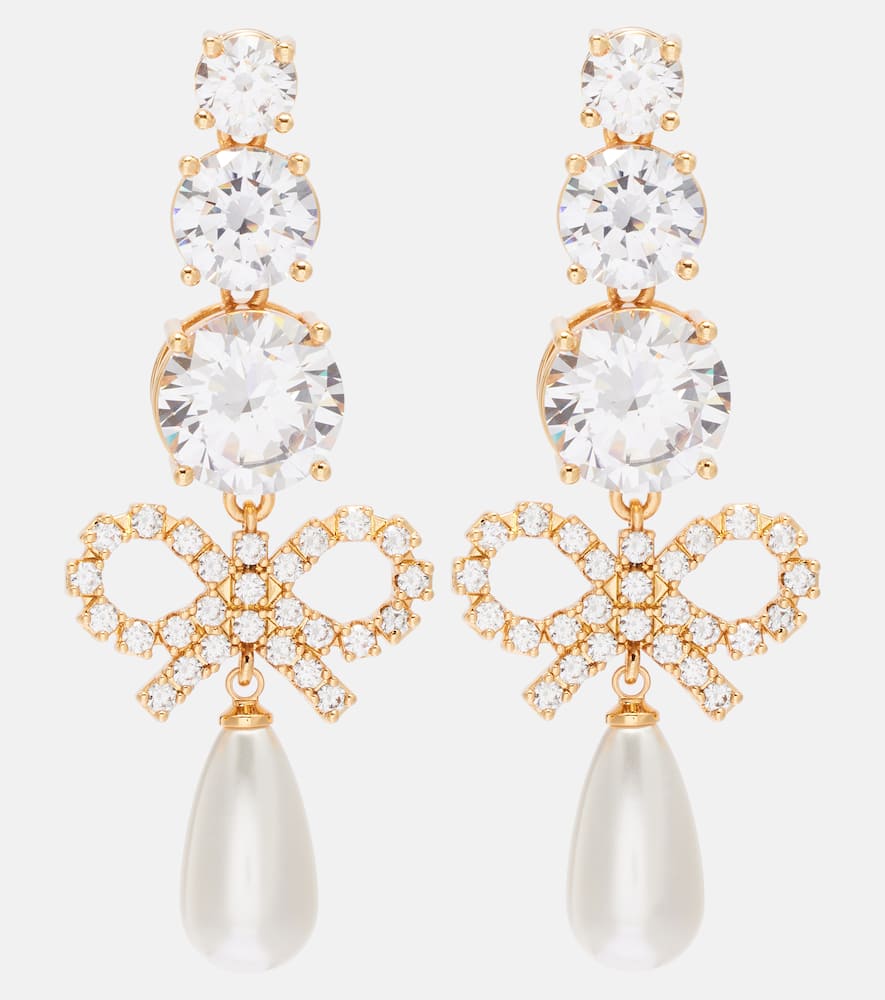 Embellished drop earrings