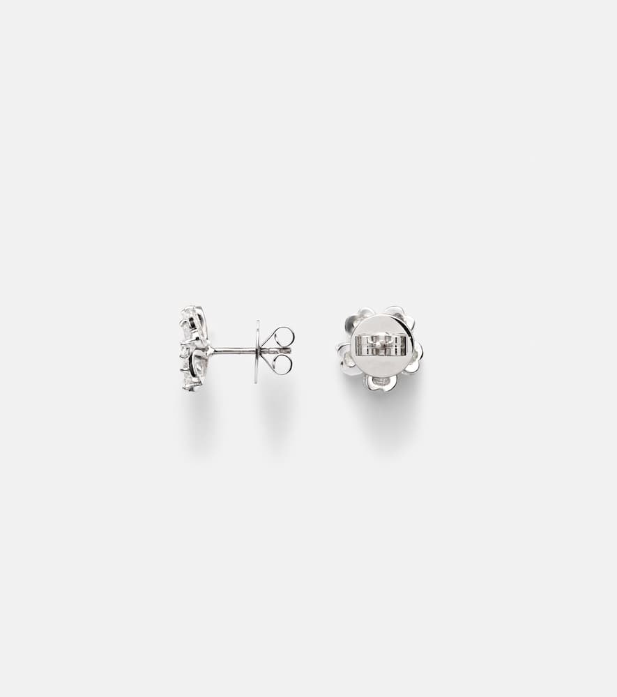 Love Petals 18kt white gold earrings with diamonds