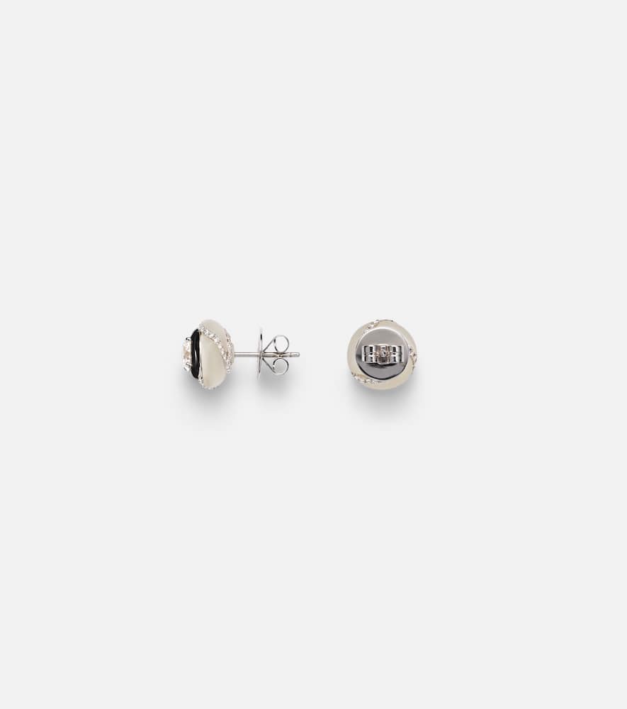 Calisto 18kt white gold earrings with diamonds